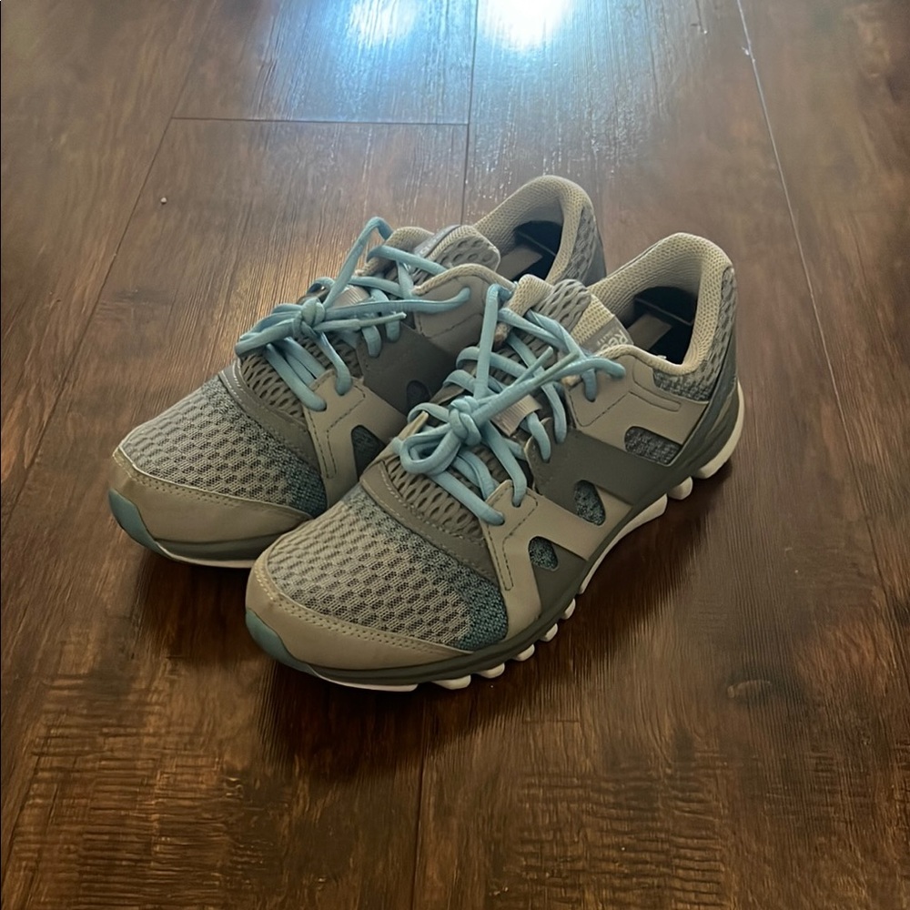 Reebok Sublite Duo Athletic Shoes in Gray and Blue Size 8